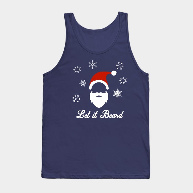 Let it Beard Christmas Hipster Tank Top by TriHarder12